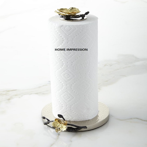 Porte-papier en métal décoratif de luxe, porte-serviettes en papier artistique de luxe - Product Image 3