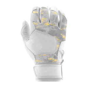 Guantes de bateo de cuero Premium para hombres de alta calidad con puño regular para béisbol y softbol Agarre mejorado y comodidad duradera - Product Image 1