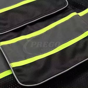 Gilet de travail de sécurité classique en coton respirant à haute visibilité, vêtement de travail industriel, protection élevée, résistance élevée, parfait - Product Image 6