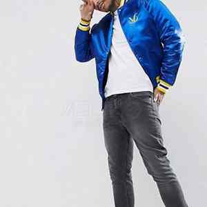 Marque privée de vestes en satin pour hommes de couleur personnalisée avec logo personnalisé coupé et cousu prix chaud pour une utilisation hivernale - Product Image 4