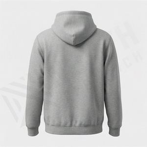 Sweat-shirt à capuche gaufré 100 % coton pour homme – Confortable, manches longues, idéal pour l'hiver, motif uni, col gaufré, pull premium - Product Image 2
