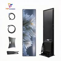 Pantalla LED para Exteriores TOPvision P2.5, Señalización Digital con Espejo, IP65, Soporte Móvil para Tiendas Minoristas, Centros Comerciales, Negocios de Autoservicio