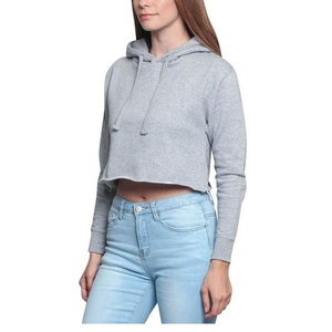 Sudadera con capucha y Top corto con tinte de corbata personalizada para mujer, Sudadera con capucha recortada informal con diseño de serigrafía frontal de suave punto de algodón 100% para invierno para - Product Image 2