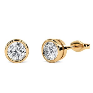 Pendientes de Diseño Moderno con Diamantes de Corte Redondo, 0.30 Ct, Diamantes Cultivados en Laboratorio en Platino, para Regalo de Aniversario de Bodas - Product Image 1