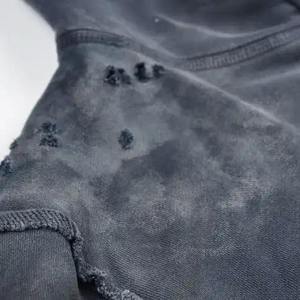Alta calidad 100% algodón térmico ácido lavado Sudadera con capucha High Street Design personalizado invierno ácido lavado sudaderas con capucha - Product Image 6