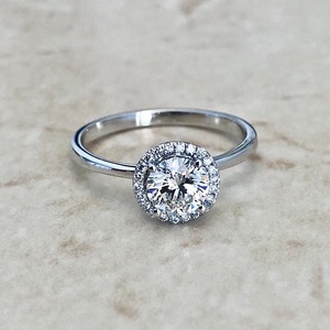 D สีรอบตัด Lab ปลูกเพชรแหวนหมั้น VVS ความชัดเจนที่สวยงาม 925 แหวนเงินสเตอร์ลิงสําหรับผู้หญิงของขวัญสําหรับเธอ - Product Image 5