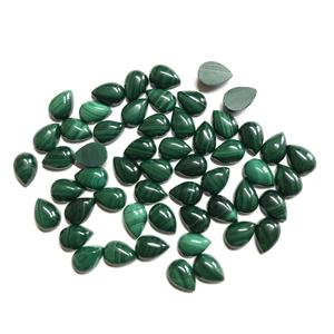 Certifié IGI 4x5mm naturel vert Malachite poire Cabochon cristal lisse pierre précieuse en vrac pour la fabrication de bijoux optique calibré - Product Image 5
