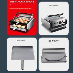 Machine à hamburgers programmable et presse à hamburgers multifonction offrant des programmes personnalisables pour différents types de galettes et recettes - Product Image 4