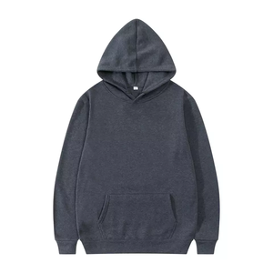 OEM Men's Custom High Quality 100% Cotton <b>Hoodie</b> Long Sleeve Sweatshirt with Solid Pattern Printed Logo Anti-Wrinkle Woven Weave - Product Image 5