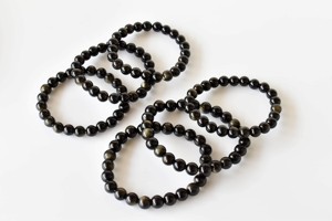 Wholesale Best Quality Golden Obsidian 8mm <b>Healing</b> <b>Bracelet</b> Semi Precious Natural Crystal For Meditation Jewelry - Product Image 3
