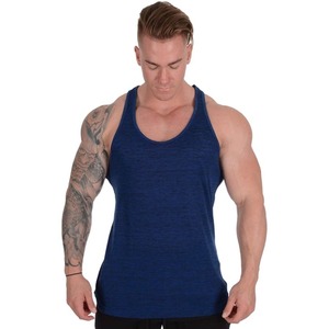 Camiseta de gimnasio para hombre Stringer Muscle Fit Tank Top 100% algodón transpirable Fitness Workout Shirt con diseño personalizado - Product Image 2