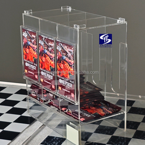 SYP Vente en gros de boosters Pokémon personnalisés transparents : Mega Evolution - Pack de boosters avec pochettes, distributeur de boosters acrylique à 3 emplacements, design empilable - Product Image 2