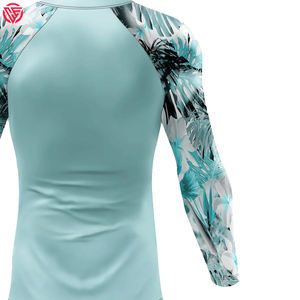 Protector de sarpullido personalizado de manga larga, protector de sarpullido elástico para Fitness, ropa informal de secado rápido - Product Image 6