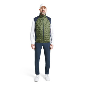 Haute couture hommes formel hiver gilet personnalisé extérieur col en v Bodywarmer avec hybride rembourré sans manches conception à séchage rapide - Product Image 1