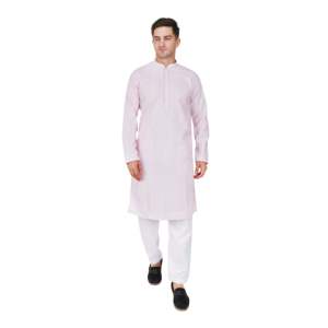 Conjunto de Kurta y Pijama de Rayón con Lentejuelas Bordadas de Diseñador TRILOKI para Hombre, Ropa Étnica Tradicional India para Bodas - Product Image 1