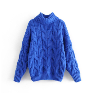 เสื้อสเวตเตอร์คอวี แขนยาว สีพื้น ผ้าฝ้าย สำหรับผู้หญิง สไตล์หลวม รับผลิตตามสั่ง พร้อมสกรีนโลโก้ ขายส่ง - Product Image 4