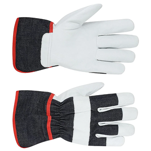 Guantes DE TRABAJO Rigger Guantes de seguridad de cuero de grano de vaca para industrias Construcción Resistencia al calor Protección de las manos - Product Image 2