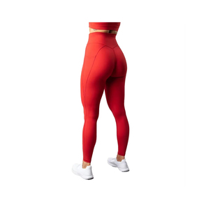 New Arrival Women's High Waist Breathable Yoga <b>Leggings</b> <b>with</b> <b>Pocket</b> Mid Waist Tummy Control <b>Leggings</b> for Women - Product Image 3