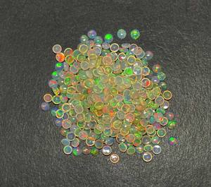 Haute qualité IGI certifié 4 MM cabochon d'opale éthiopienne perles de pierres précieuses améthyste bleue 5 CT 29 pièces Lot accessoires de bijoux naturels - Product Image 5