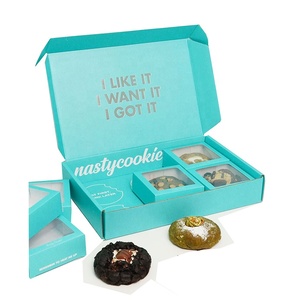 Tốt nhất bán hộp <span class=keywords><strong>cookie</strong></span> với ngăn bánh rán Sushi Bánh Ngọt Bánh tùy chỉnh <span class=keywords><strong>Cookie</strong></span> Brownie bao bì hộp với chèn - Product Image 2
