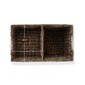 Vintage <b>Stair</b> <b>Baskets</b> with Handles, Black Water Hyacinth Step <b>Baskets</b>, Natural Eco-friendly Step <b>Basket</b> <b>for</b> Home Decor - Product Image 4