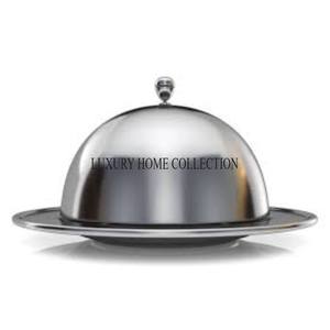 Dôme de luxe en métal fait à la main avec de beaux détails, idéal pour le service de restaurant haut de gamme et les buffets élégants - Product Image 6