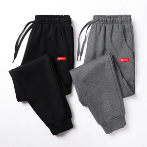 Pantalon long décontracté pour homme tendance automne, pantalon ample en laine peignée, yoga, plage, respirant, doublure en polaire écologique - Product Image 1