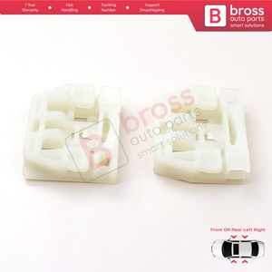 BWR32 + BWR33ตัวปรับกระจกหน้าต่างไฟฟ้าคลิปซ่อมประตูซ้ายหรือขวาสำหรับ1U MK1 Octavia 1U2 1U5 4/5ประตูปรับโฉม1U0837ได้2001-2010 - Product Image 4