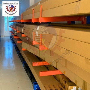 Adjustable Powder Coated Steel Pipe Storage Shelf Custom Warehouse Cantilever Rack <b>System</b> Pallet <b>Racking</b> Anti-Corrosion 300kg - Product Image 6