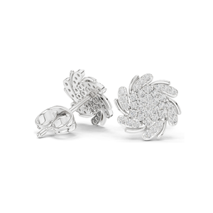Boucles d'oreilles en diamant de laboratoire 0,334 CT pour femmes, clarté VVS-VS, or 18 carats, 14 carats, 10 carats et argent 925, or rose, or jaune, or blanc - Product Image 2