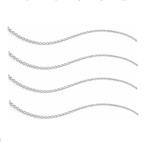 โซ่เงินแท้ 925 ขนาด 1.1 มม. ชุบทอง 18K สำหรับทำเครื่องประดับ ขายเป็นนิ้ว บรรจุภัณฑ์แบบถุงแยกชิ้น - Product Image 2