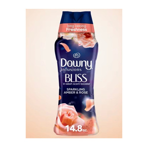 Downy Infusions Perles d'ambre scintillantes et roses pour vêtements 18.2 oz Bliss In-Wash Lessive Scent Booster - Product Image 5