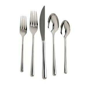 Juego de 4 cubiertos de acero inoxidable, utensilios de cocina ideales para uso en el hogar y el hotel, cubiertos con acabado chapado en oro, mango de 2 colores - Product Image 2