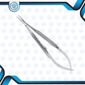 Barraquer ที่ใส่เข็มแบบแมนนวลพร้อมขากรรไกรทังสเตนคาร์ไบด์แข็งแบบตรงขนาดมาตรฐาน125มม. ความยาวทั้งหมดล็อก Daddy D Pro - Product Image 2