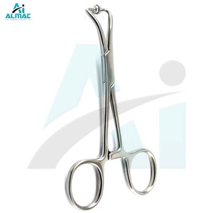Pince à drapage chirurgicale manuelle professionnelle ALMAC en acier inoxydable, certifiée CE, pour un drapage sécurisé - Product Image 2