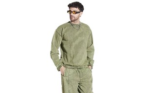 Chándal de lavado ácido de peso pesado de alta calidad Conjunto de sudadera y pantalones de chándal vintage Diseño personalizado Conjunto de 2 piezas lavado con ácido unisex - Product Image 3