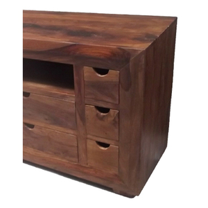 <b>Modern</b> Indian Sheesham Wooden Glass Lcd <b>Tv</b> Cabinet <b>Stand</b> Designs Furniture for Living Room - Product Image 2