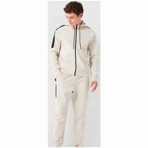 Wholesale Custom Logo Jogging Suits Men 70% Cotton 30% Polyester Breathable Lightweight Training Tracksuit Hooded Printed Solid - Product Image 1