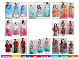 Caftan confortable crêpe de polyester pour femmes, taille libre pour le travail de la pierre pour les filles, collection de vêtements de plage d'Inde, qualité d'exportation, vente en gros - Product Image 2