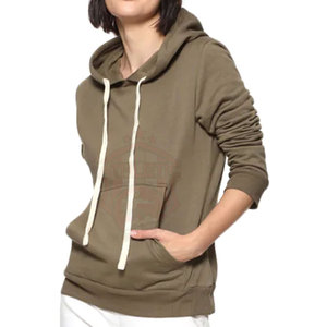 Nuevo estilo de gran tamaño Crop Hoodie Mujeres Logotipo personalizado Manga larga Top Algodón Sudaderas Terry 3D Último cuello largo Diseño con capucha - Product Image 6