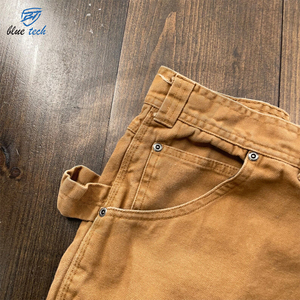 Pantalon cargo formel léger et droit, prix de gros bon marché, fabricant, 100% coton, séchage rapide, taille complète, teinture unie, 2025 - Product Image 4