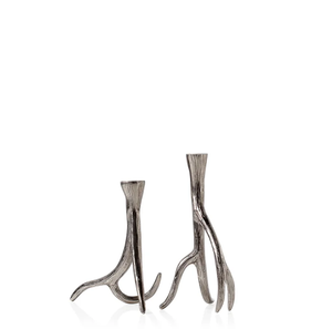 Standard antler aluminum <b>taper</b> <b>candle</b> holder Xmas gift <b>candles</b> tea light holders wedding party home decor Christmas ornament - Product Image 2