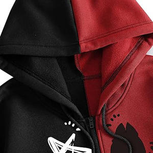 ODM/OEM Wholesale Puls Size Men's Hoodies Full Zip up Custom Print logo Hoodie for Man Embroidery hoodie logo custom streetwear - Product Image 5