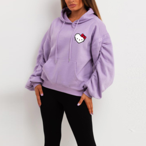 OEM Vente en gros de sweats à capuche de haute qualité pour femmes sweats à capuche surdimensionnés en coton épais avec logo personnalisé à l'avant pour l'hiver - Product Image 4