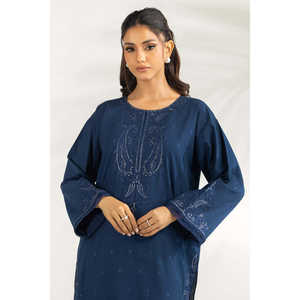 ชุดเซ็ตผ้าแคมบริคปักลายสำหรับสุภาพสตรี รุ่น IPST-77140 ผ้าชีฟอง คอเหลี่ยม ความยาวระดับเข่า เหมาะสำหรับใส่ในฤดูร้อน ไซส์ XS 3 ชิ้น - Product Image 5