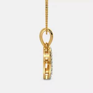 Lab Grown Diamond Pendant 'Alphabet D' 18KT Gold Jewelry con Unique Charm para un regalo de cumpleaños - Product Image 5