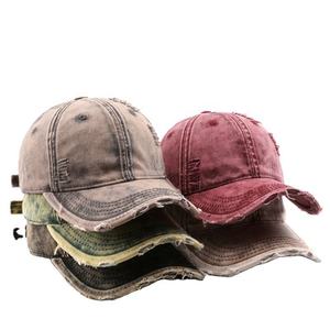 Fashion Wholesale Structured Cotton Vintage Washed Distressed Trucker Blank Dad Hat <b>Men</b> Sport <b>Cap</b> - Product Image 1