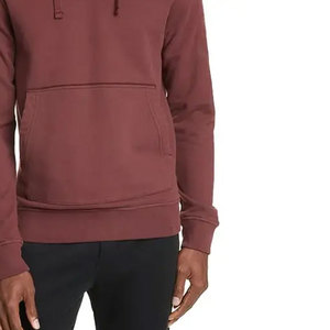 Pull à capuche pour hommes à manches longues 100% coton polaire tissu confortable Style décontracté OEM ODM Logo personnalisé approvisionnement - Product Image 5