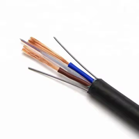 Câble de fibre électronique composite OPLC d'usine 48 conducteurs de fil de cuivre 21x20mm câble de fibre optique électronique composite
