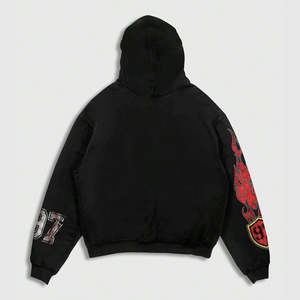 Men's Trendy Custom Graphic Print Sweatshirt and Sweatpants Set Casual <b>Drop</b> Shoulder Tracksuit With Drawstring Set for Men's - Product Image 6